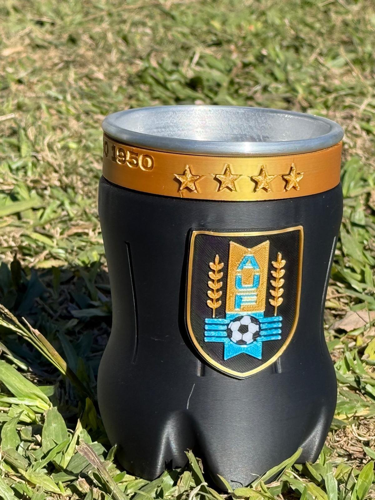 Vaso fernetero botella cortada, edición limitada Uruguay